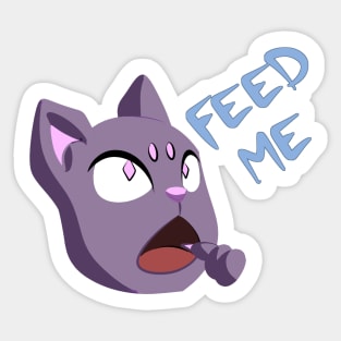 Feed me - Hungry Cat Sticker